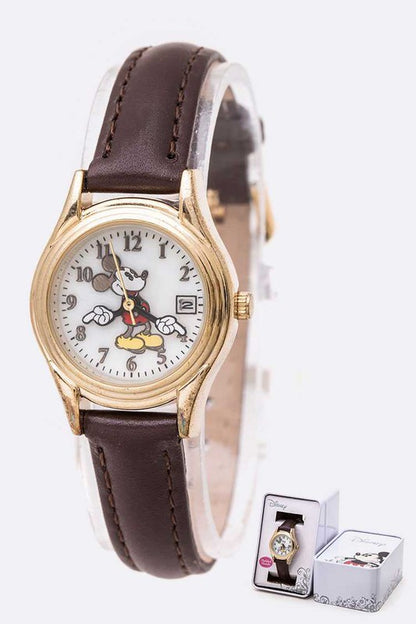 Disney Mickey Mouse Small Dial Watch With Date