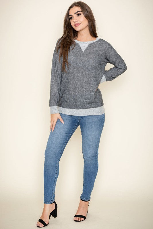 Terry Crew Neck Tunic