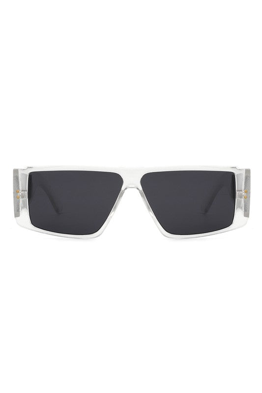 Retro Rectangle Flat Top Fashion Sunglasses