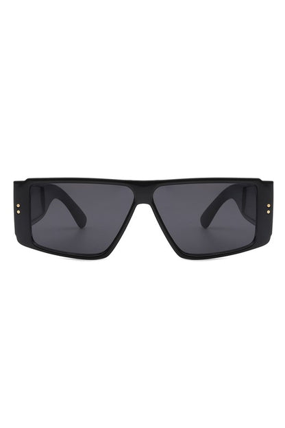 Retro Rectangle Flat Top Fashion Sunglasses