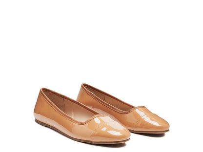 CAMELLA ROUND TOE BALLERINA FLAT SHOES