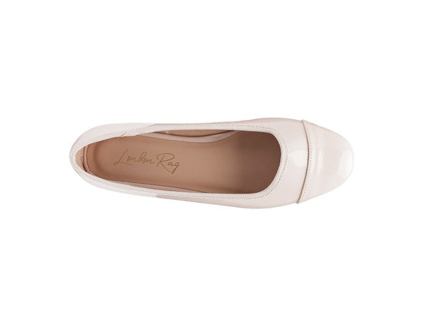 CAMELLA ROUND TOE BALLERINA FLAT SHOES