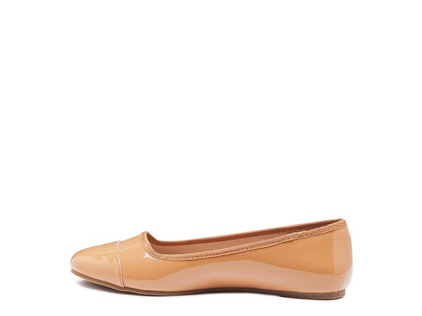 CAMELLA ROUND TOE BALLERINA FLAT SHOES