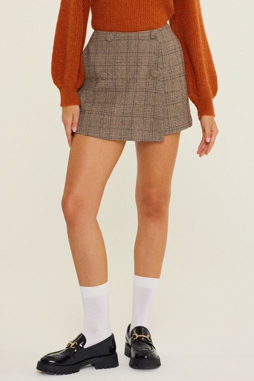 Plaid Skort