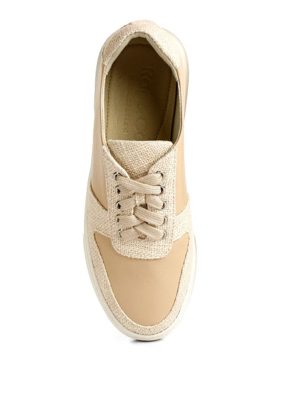 Kjaer Dual Tone Leather Sneakers