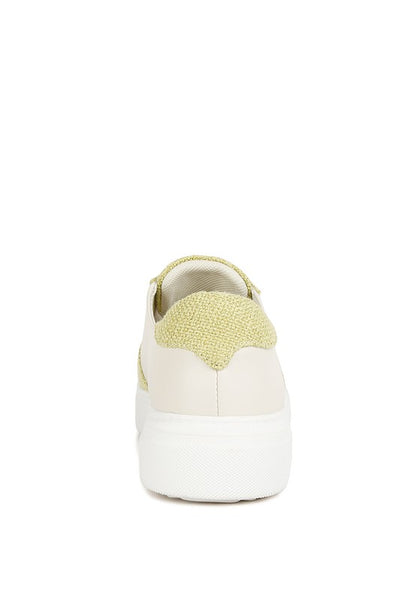 Kjaer Dual Tone Leather Sneakers