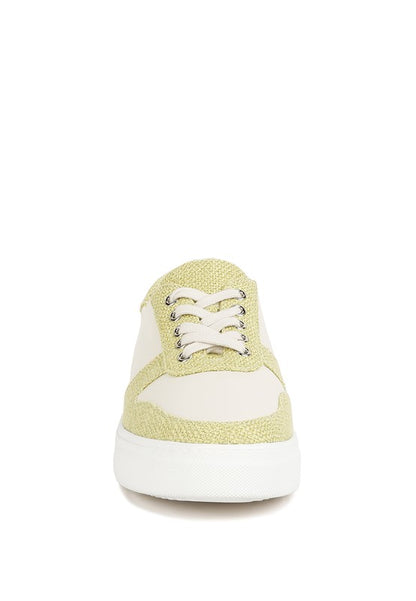 Kjaer Dual Tone Leather Sneakers