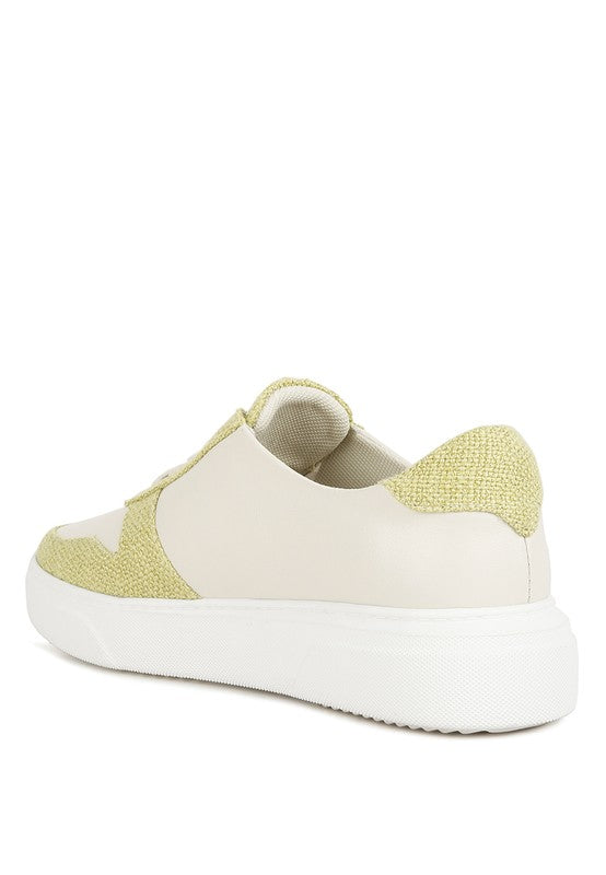 Kjaer Dual Tone Leather Sneakers