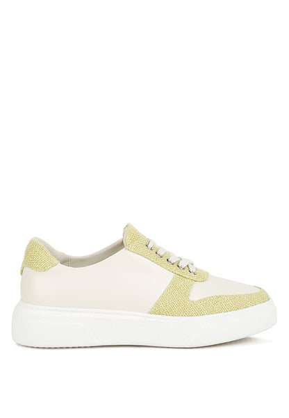 Kjaer Dual Tone Leather Sneakers