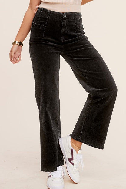 Raw Edge Hem Candice Pants