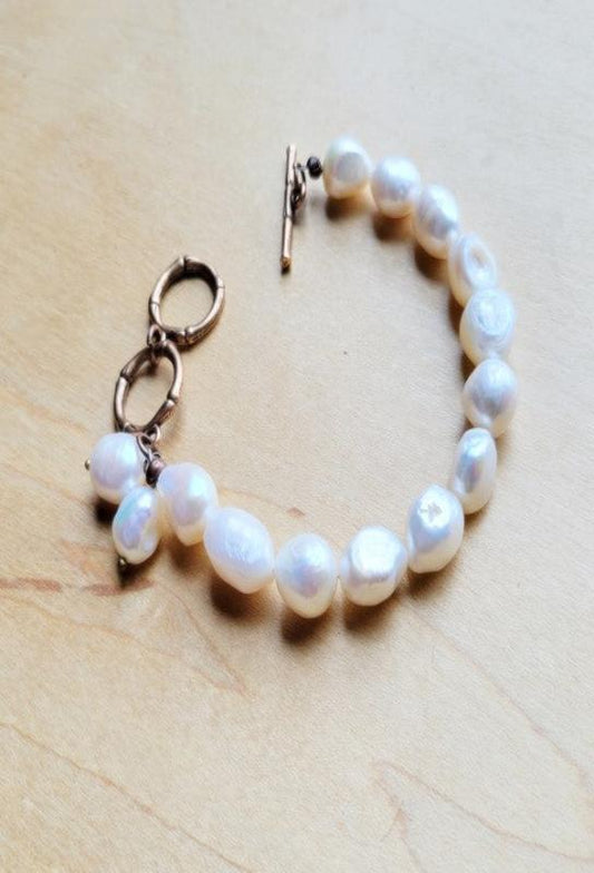 Genuine Freshwater Potatoe Pearl Bracelet Wedding