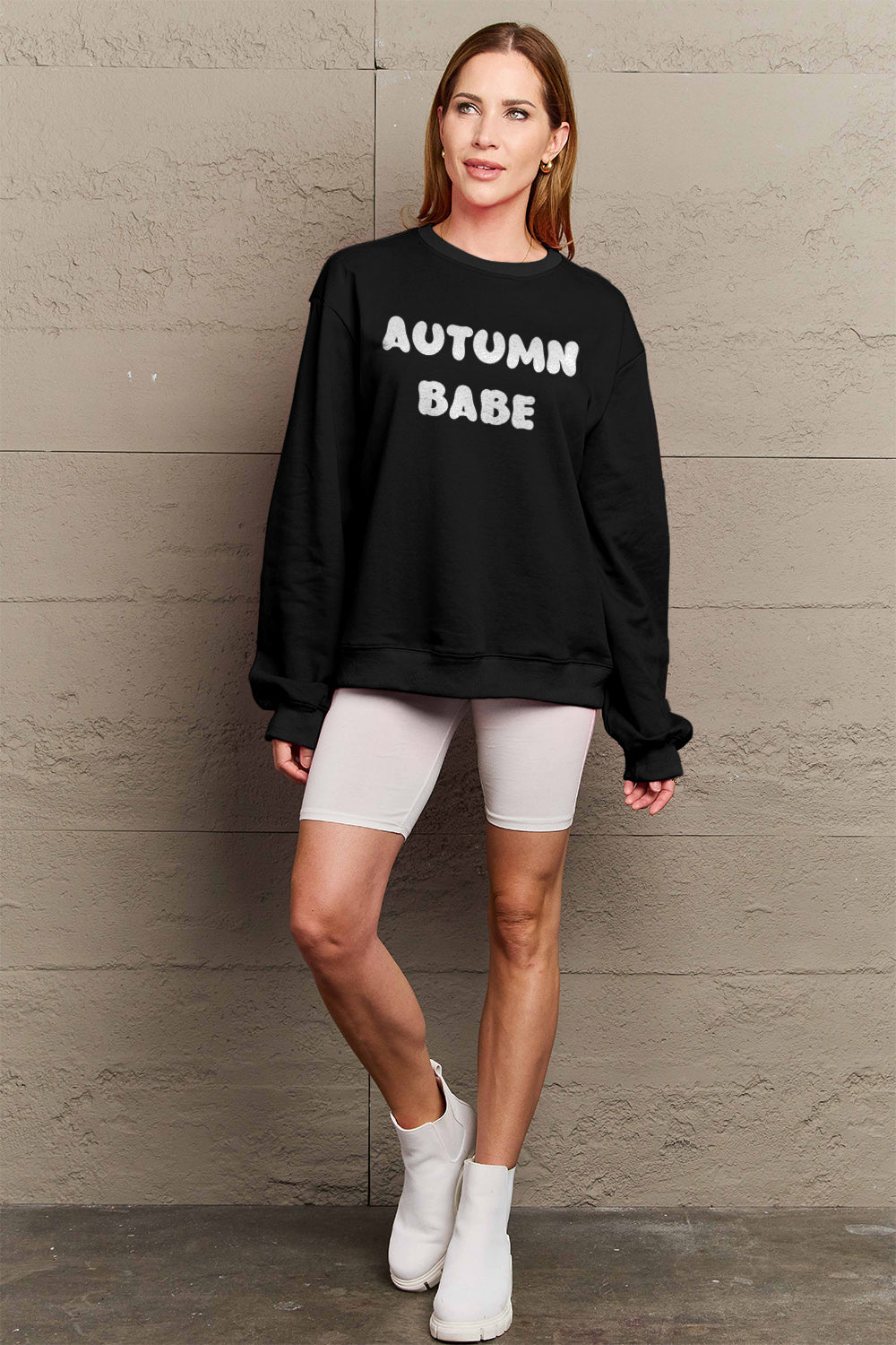 Simply Love Full Size AUTUMN BABE Graphic Sweatshirt