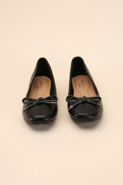 DOROTHY-77 Bow Ballet Flats