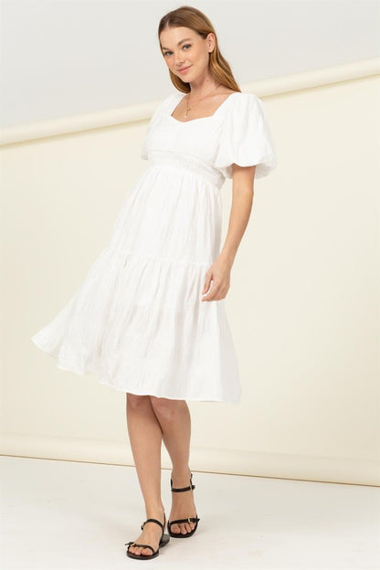 Find Me Again Tiered Midi Dress