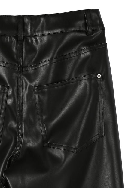 Vegan leather pants