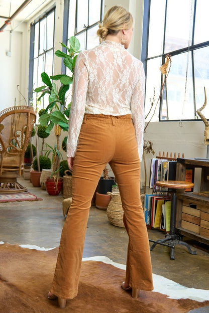 Corduroy Flare Pants JJB5029