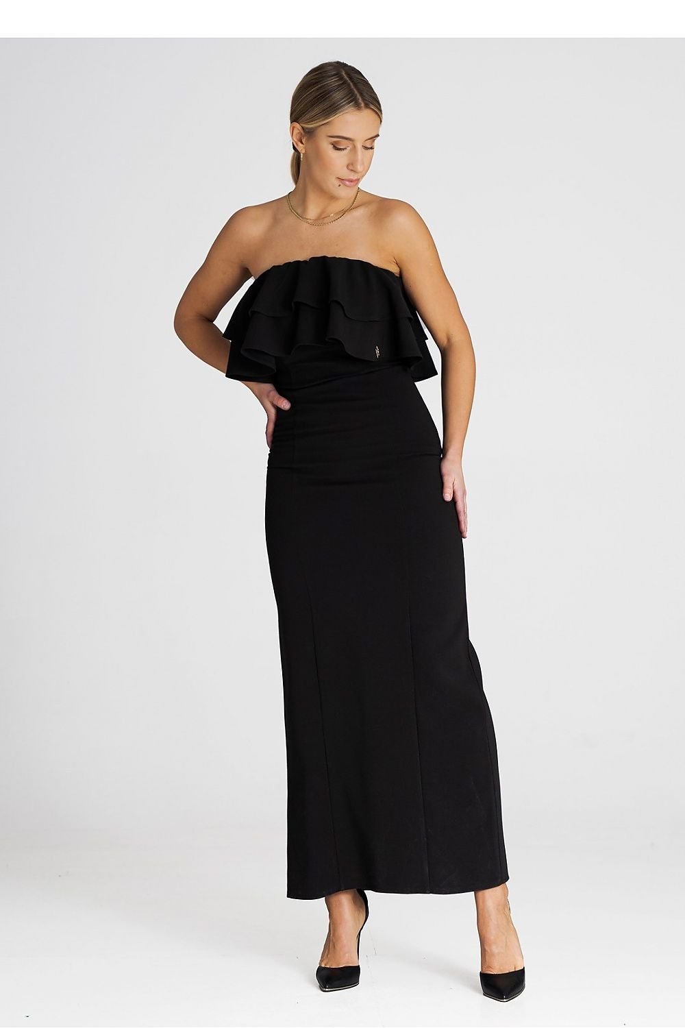 Elegant Maxi Cocktail Dress Figl