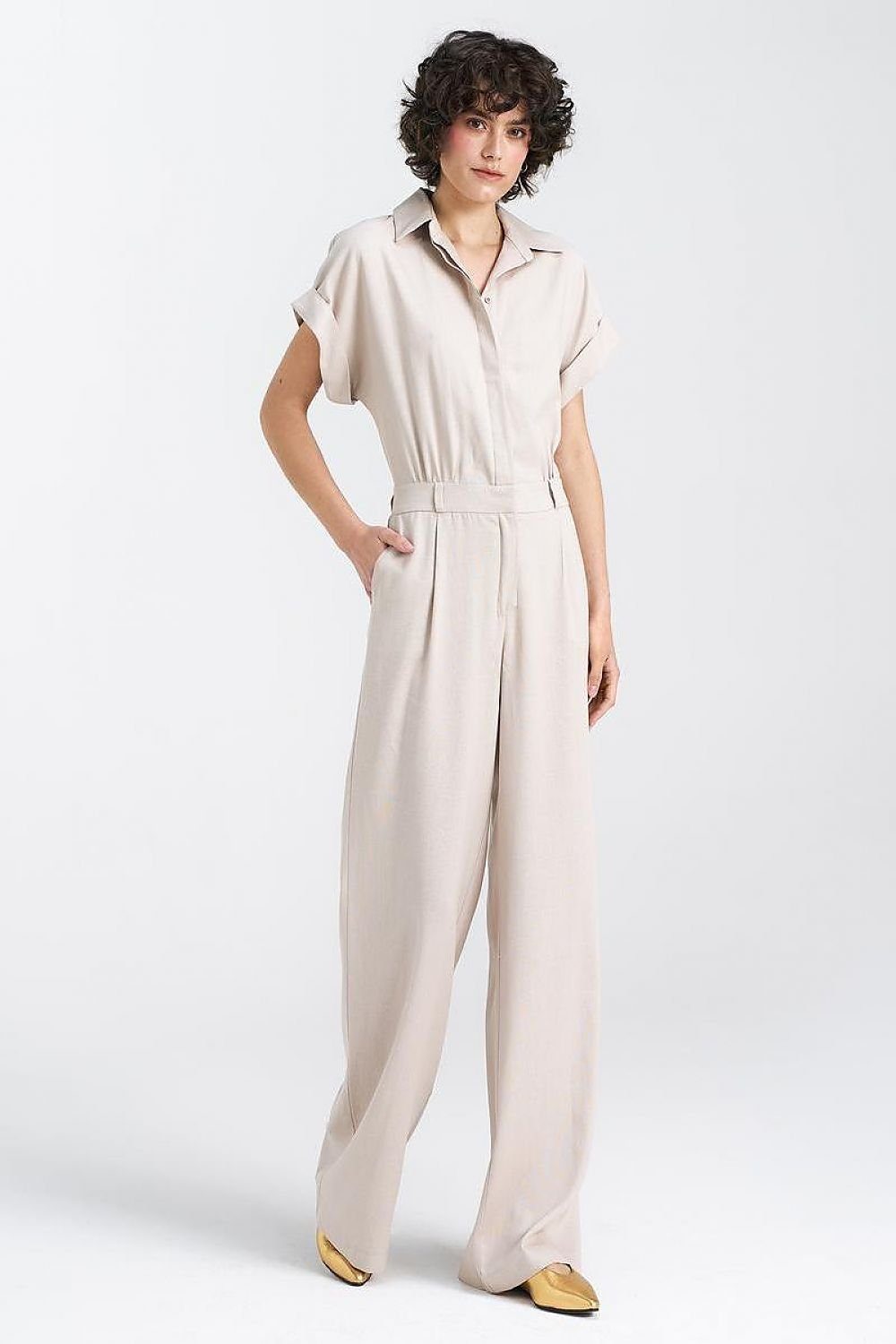 Beige JumpSuit Nife