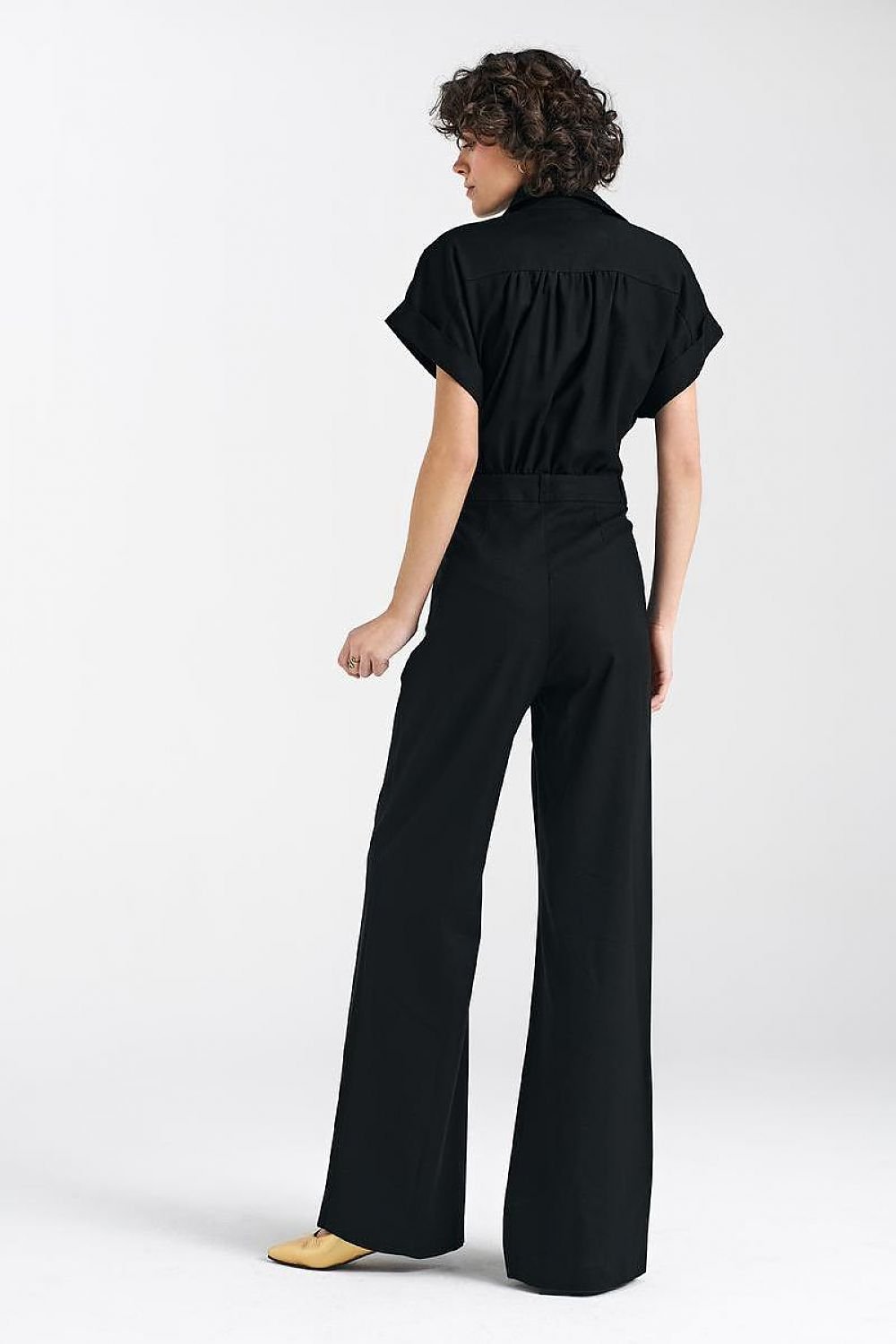 Black Wide Leg JumpSuit Nife