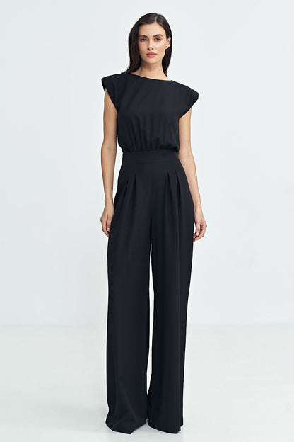 Elegant Boat Neckline Jumpsuit Nife