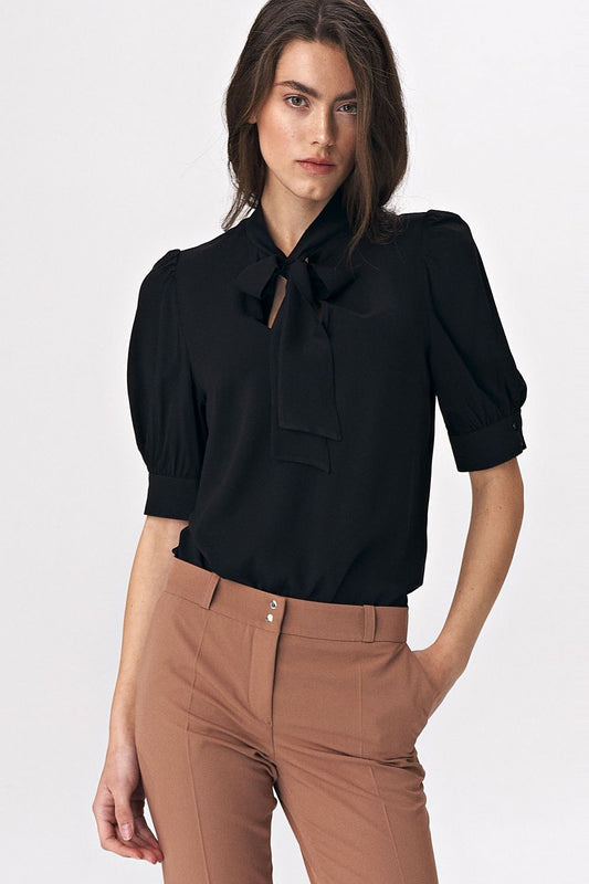 Viscose Blouse Black Nife