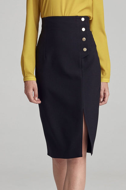 Simple Knee-Length Pencil  Skirt Nife