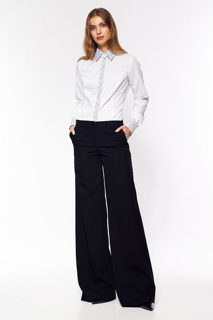 Classic Black Palazzo Pants Trousers