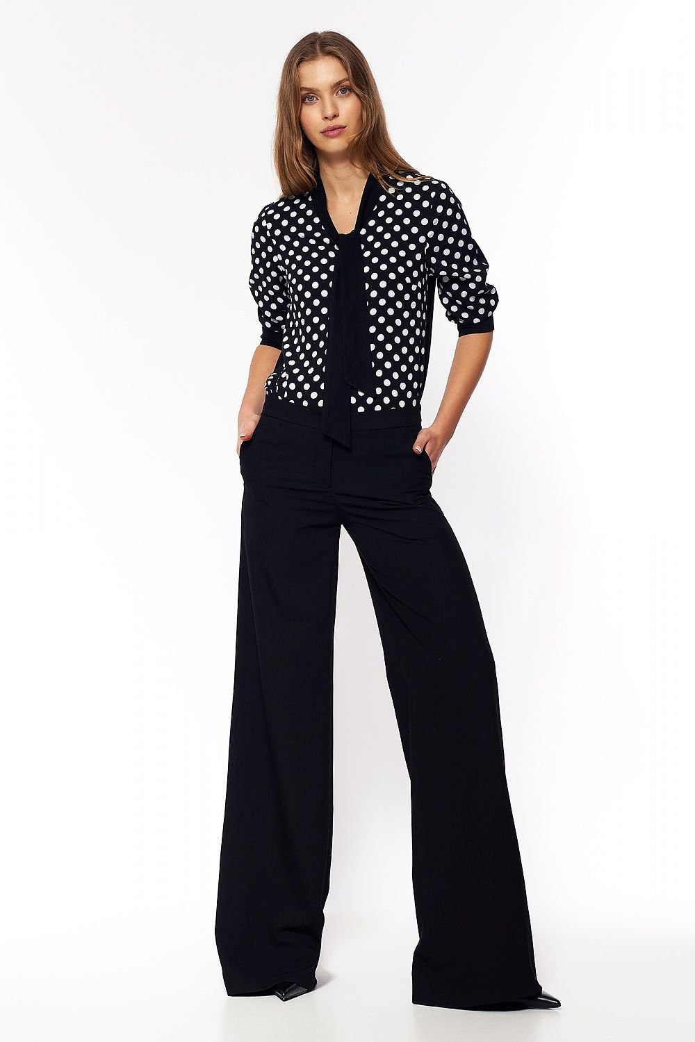 Classic Black Palazzo Pants Trousers