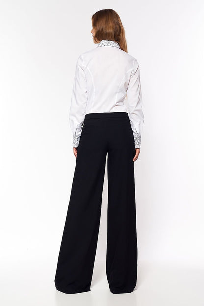 Classic Black Palazzo Pants Trousers