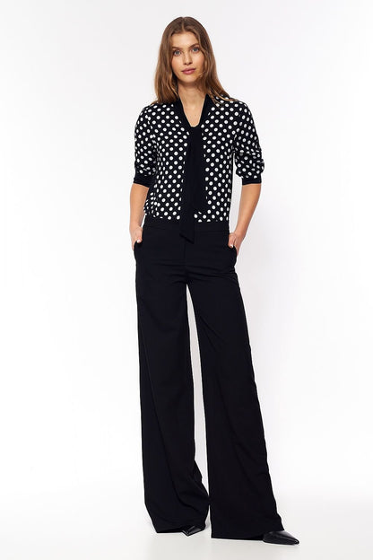 Classic Black Palazzo Pants Trousers