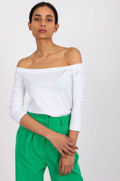 White 3/4 sleeves Blouse