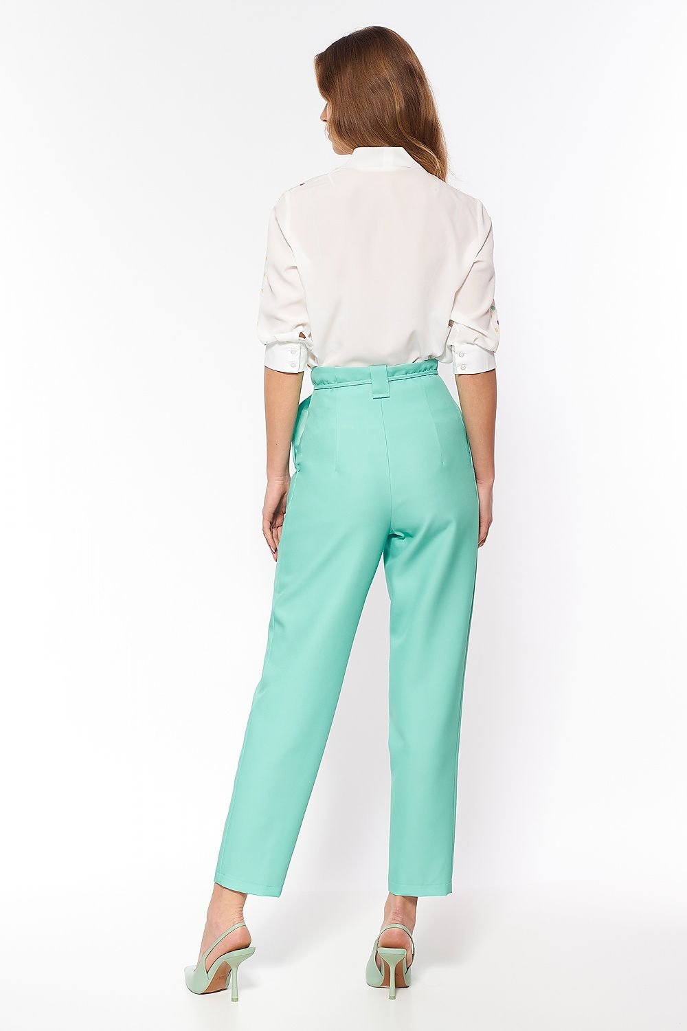 Women Mint Green Trousers Nife