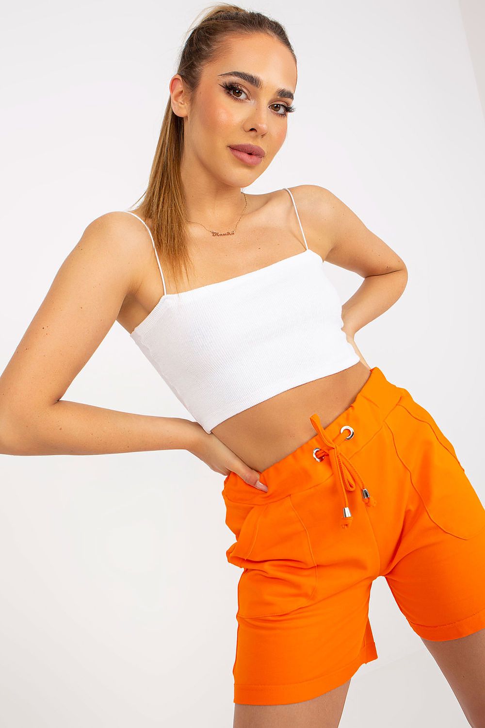 Orange High-Waisted Shorts BFG