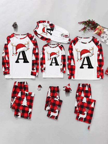 Christmas Parent-Child Pajama Set (A-Z letters are optional)