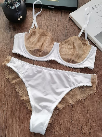 Lingerie Lace Push-Up Bra Set