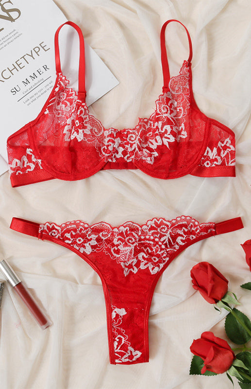 Floral Lingerie Set